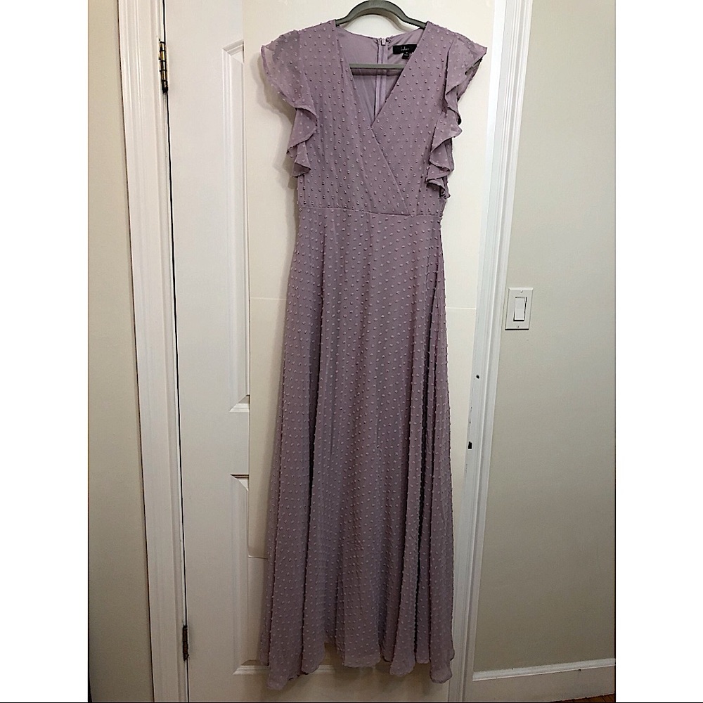 Purple long dress LULUS